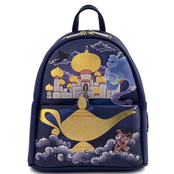 Loungefly Disney Aladdin Princess Jasmine Castle Mini Backpack - Picture 4 of 8